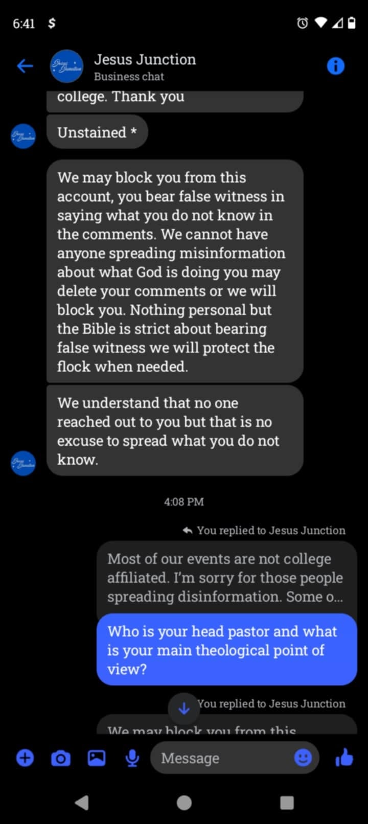 jesus junction talk